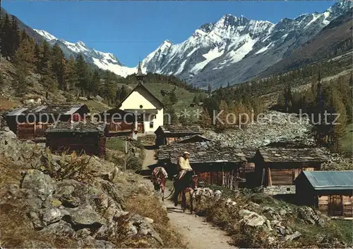 Loetschental Kuehmatt mit Schinhorn Kat. Kippel