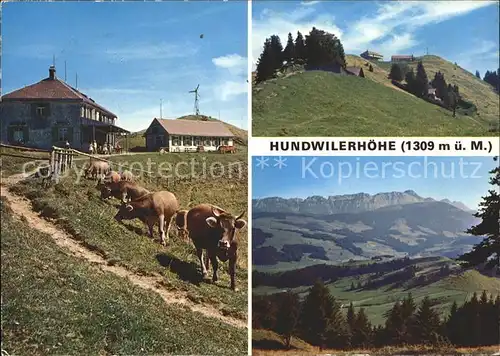 Hundwilerhoehe Berggasthaus Panorama Kat. Hundwiler Hoehe