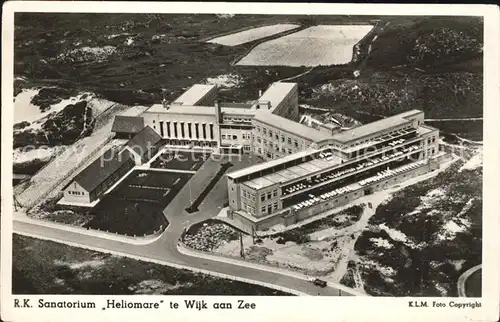 Wijk aan Zee RK Sanatorium Heliomare Fliegeraufnahme Kat. Niederlande