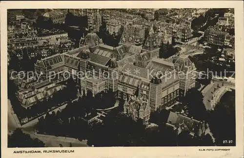 Amsterdam Niederlande Rijksmuseum Fliegeraufnahme Kat. Amsterdam