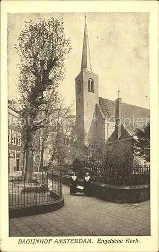 Amsterdam Niederlande Bagijnhof Engelsche Kerk Kat. Amsterdam