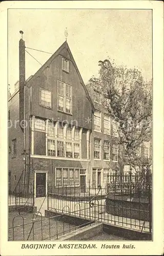 Amsterdam Niederlande Bagijnhof Houten huis Kat. Amsterdam