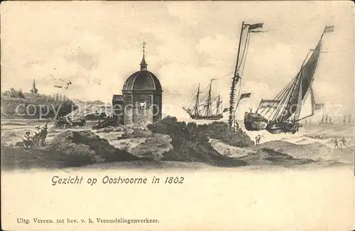 Oostvoorne Niederlande in 1802 Kuenstlerkarte Kat. Oostvoorne Niederlande