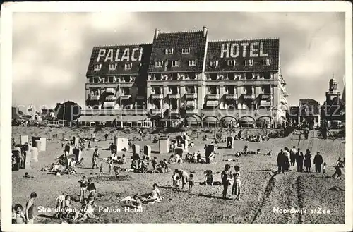 Noordwijk aan Zee  Strandleven voor Palace Hotel Kat. Noordwijk