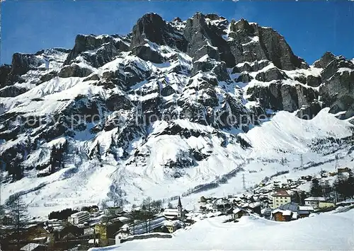 Leukerbad mit Leeshoerner Daubenhorn Kat. Loeche les Bains