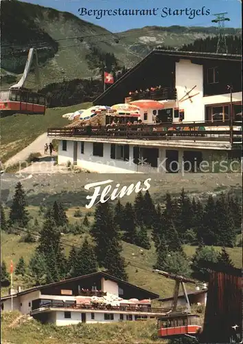 Flims GR Bergrestaurant Startgels Graubergbahn Kat. Flims Dorf