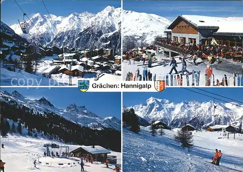 Graechen VS Hannigalp Distelhorn Skilift Kat. Graechen