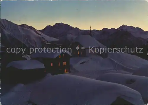 Bettmeralp VS bei Nacht mit Fletschhorn und Dom Kat. Bettmeralp