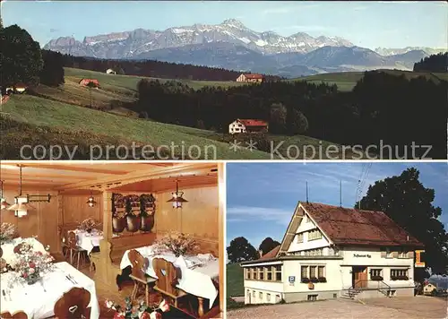 Herisau AR Restaurant zum Egg Stube Panorama Kat. Herisau