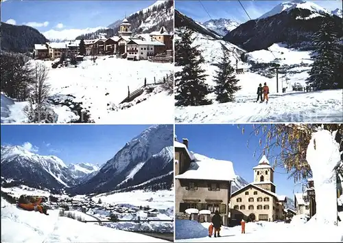 Berguen Bravuogn GR Orts und Teilansichten Kirche Kat. Berguen