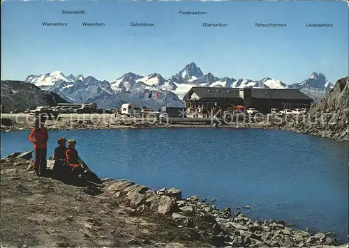 Nufenenpass Kiosk mit Alpenpanorama / Nufenen /Rg. Ulrichen