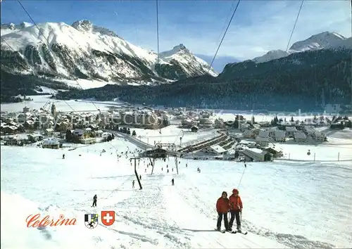 Celerina Schlarigna Skigebiet Lift / Celerina /Bz. Maloja