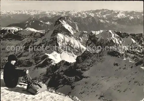 Saentis AR mit Lisengrat und Altmann Kat. Saentis