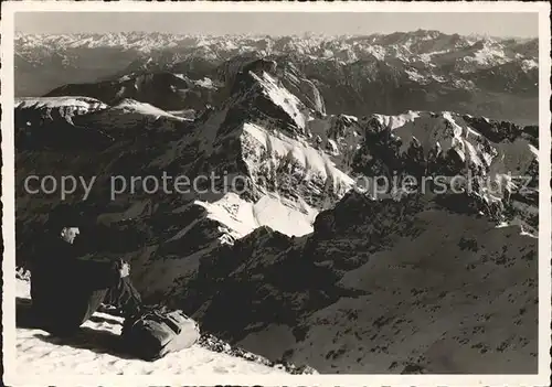 Saentis AR Blick gen Liesengrat und Altmann Kat. Saentis