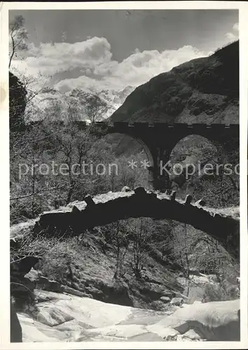 Ascona TI Viadukt Steinbruecke Kat. Ascona