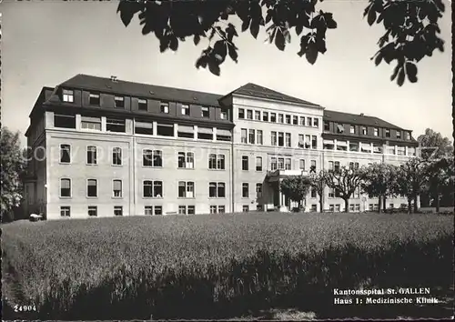 St Gallen SG Kantonsspital Haus 1 Medizinische Klinik Kat. St Gallen