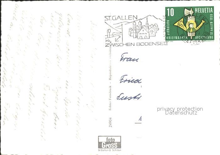 St Gallen Sg Kantonsspital Haus 1 Medizinische Klinik Kat St Gallen Nr Sv37957 Oldthing Ansichtskarten St Gallen