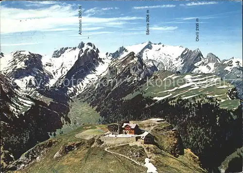 Saentis AR Altmann oehrli Blick gegen Alpstein Kat. Saentis