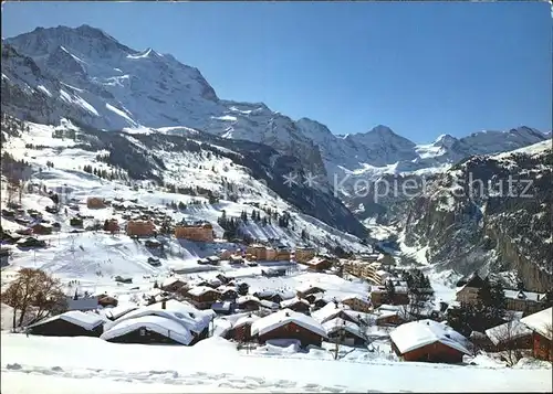 Wengen BE Jungfrau Breithornkette Wintersportzentrum Kat. Wengen