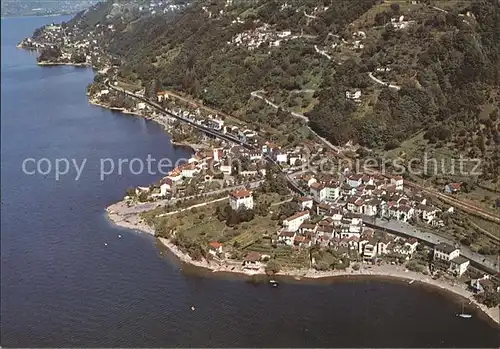 Gerra Gambarogno Fliegeraufnahme Lago Maggiore / Gerra /Bz. Locarno