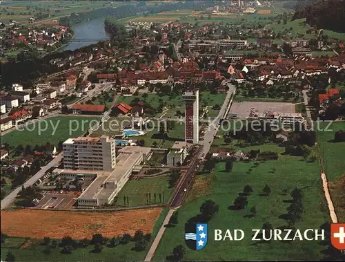 Bad Zurzach Thermalbad Rheumazentrum Fliegeraufnahme / Zurzach /Bz. Zurzach