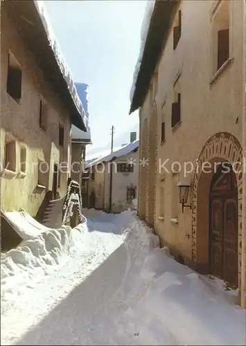 Celerina Marguns Dorfgasse Kat. Celerina