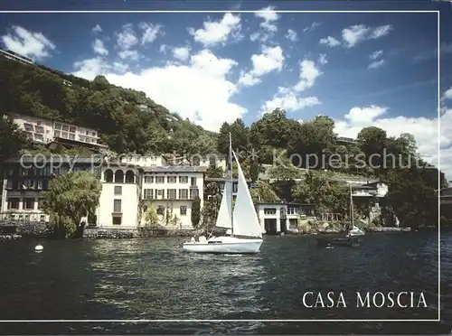 Ascona TI Casa Moscia Segelschiff / Ascona /Bz. Locarno