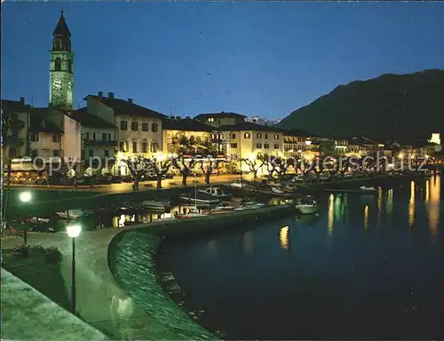 Ascona TI bei Nacht / Ascona /Bz. Locarno