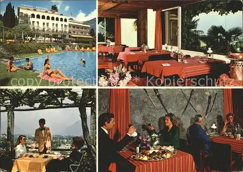 Ascona TI Spezialitaeten Restaurant Al Grotto Swimmingpool / Ascona /Bz. Locarno