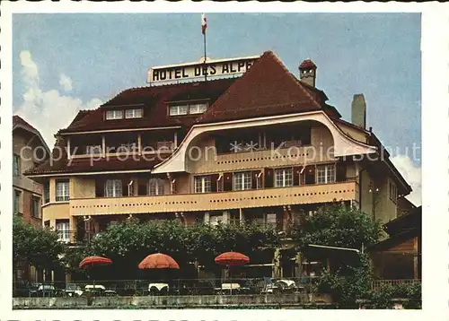 Spiez BE Hotel des Alpes Kat. Spiez