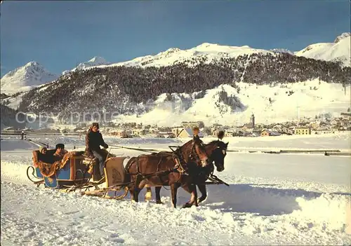 Celerina Schlarigna Schlittenfahrt  / Celerina /Bz. Maloja