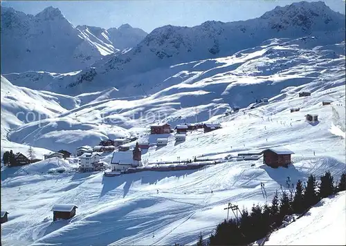 Arosa GR Bergkirchli Skigebiet Kat. Arosa