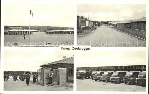 Zeebrugge Kamp Soldaten Autos /  /
