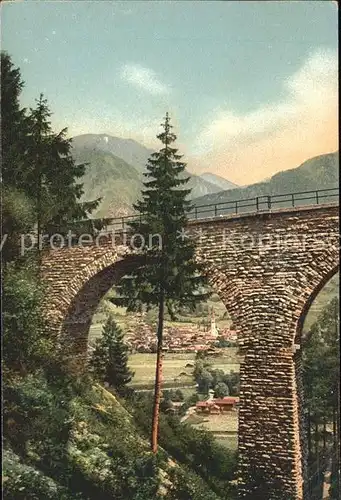 Hofgastein Steinbachviadukt Kuenstlerkarte No 2071 Kat. Bad Hofgastein