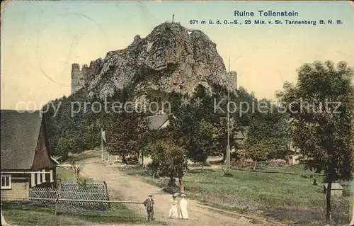 Tollenstein Burgruine St. Tannenberg Kat. Tschechische Republik