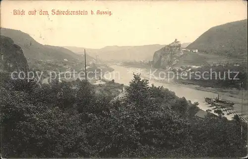 Schreckenstein Burg Strekov  Kat. Usti nad Labem