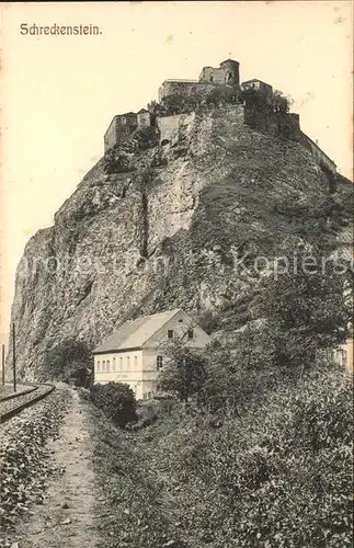 Schreckenstein Burg Strekov  Kat. Usti nad Labem