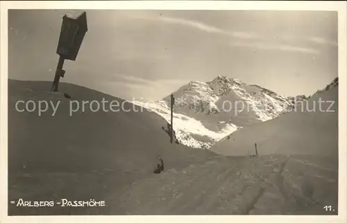 Arlberg Passhoehe Kat. Oesterreich
