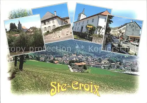 Ste Croix VD Orts und Teilansichten Panorama Kat. Ste Croix