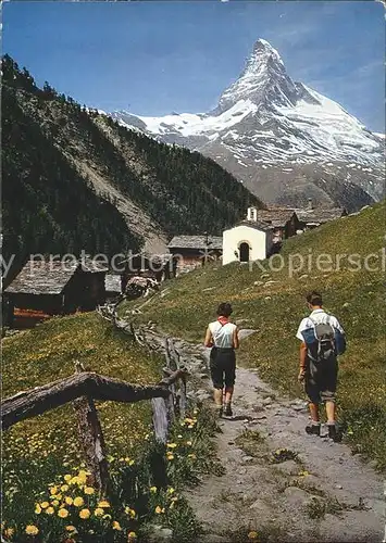 Zermatt VS mit Findelen und Matterhorn Kat. Zermatt