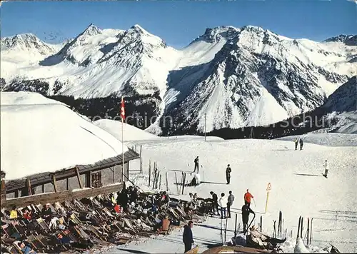 Arosa GR Carmenna Huette Panorama Kat. Arosa