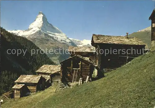Zermatt VS Findelen mit Matterhorn Kat. Zermatt