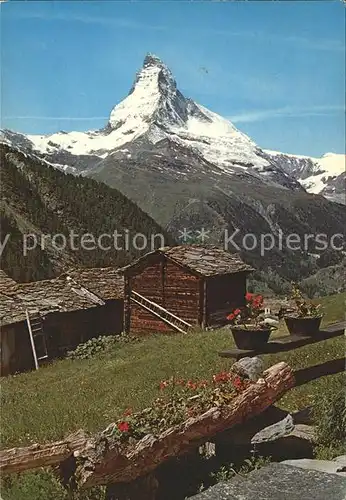 Zermatt VS Findelen mit Matterhorn Kat. Zermatt