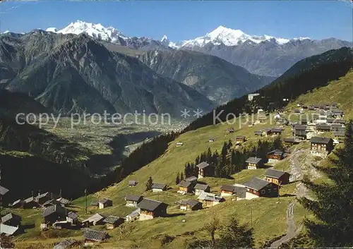 Bettmeralp VS mit Dom Matterhorn und Weisshorn Kat. Bettmeralp