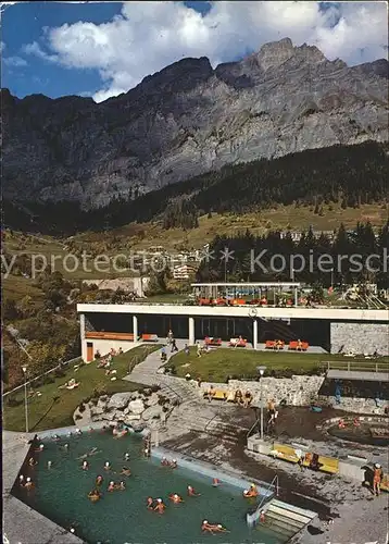 Leukerbad Thermal Freiluftbaeder Gemmipass Plattenhoerner Kat. Loeche les Bains