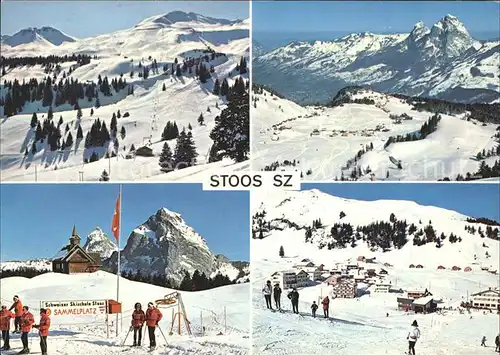 Stoos SZ Skilifte Schweizer Skischule Curling Eisfeld Kat. Stoos
