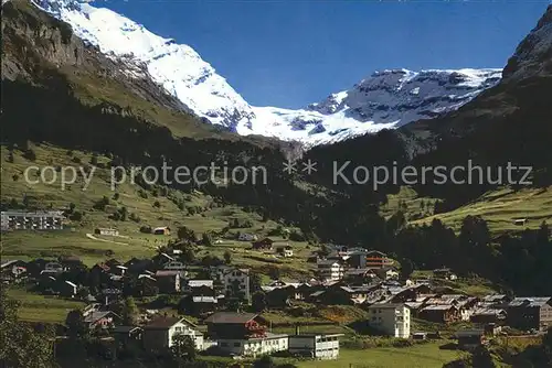 Leukerbad mit Gitzifurgge Rothorn Kat. Loeche les Bains