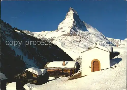 Zermatt VS Findeln mit Matterhorn Kat. Zermatt