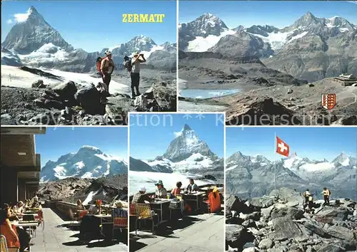 Zermatt VS mit Theodul Gletscher Matterhorn Hotel Glacier Theodul Kat. Zermatt