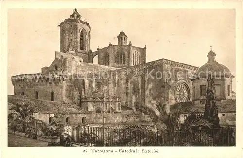 Tarragona Catedral Exterior Kat. Costa Dorada Spanien